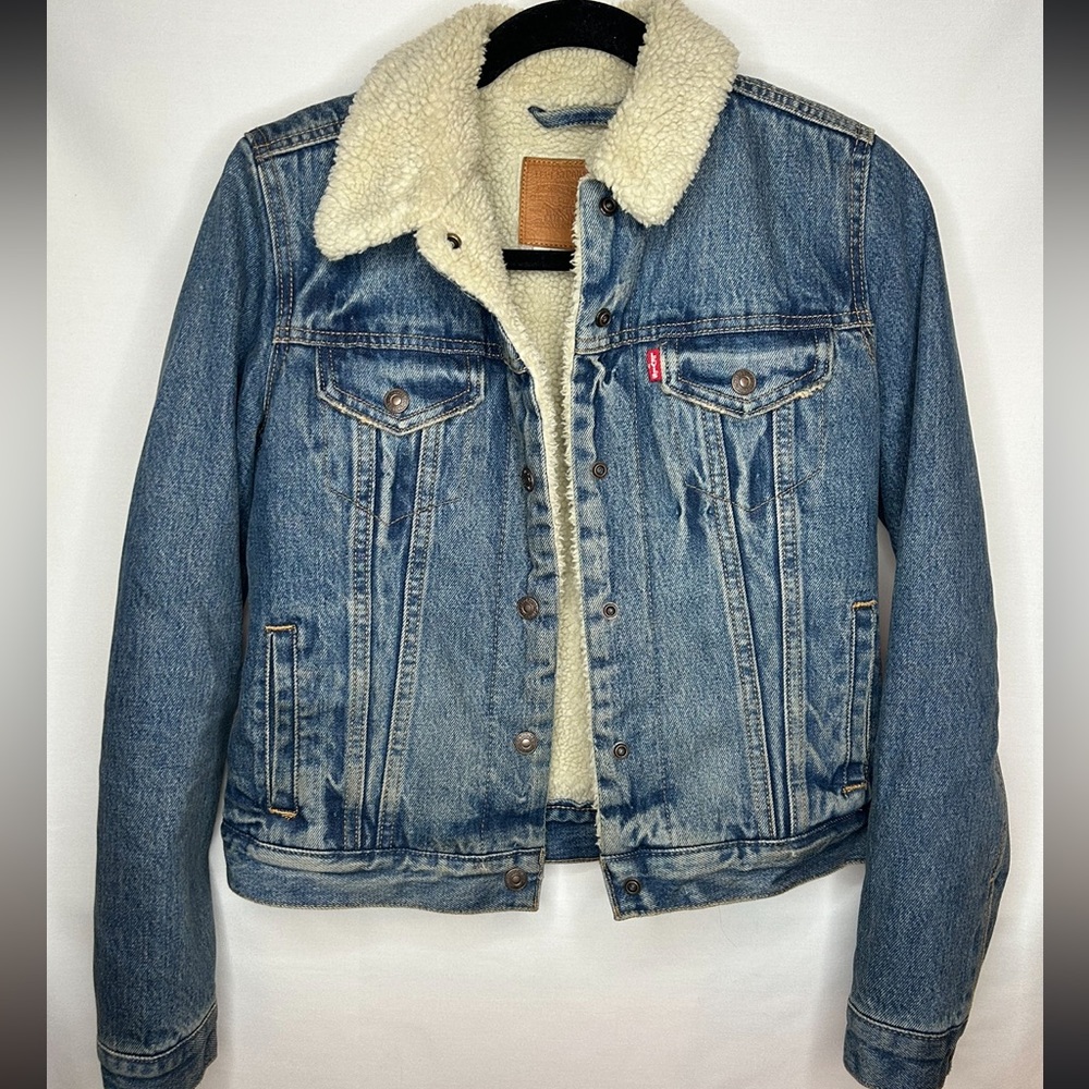 Levi's Women's Denim Sherpa Jacket